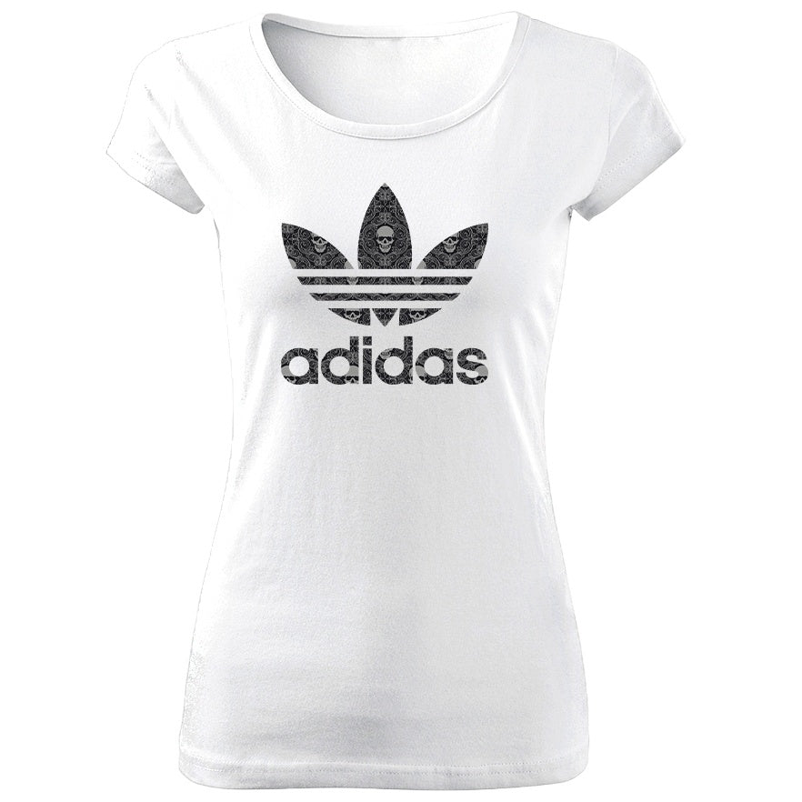 Tricou de Dama ALB A Skull Cod D228