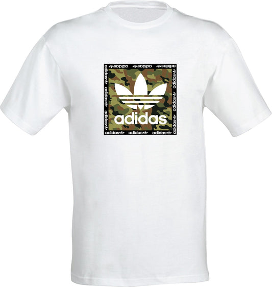 Tricou barbatesc ALB A CamoB