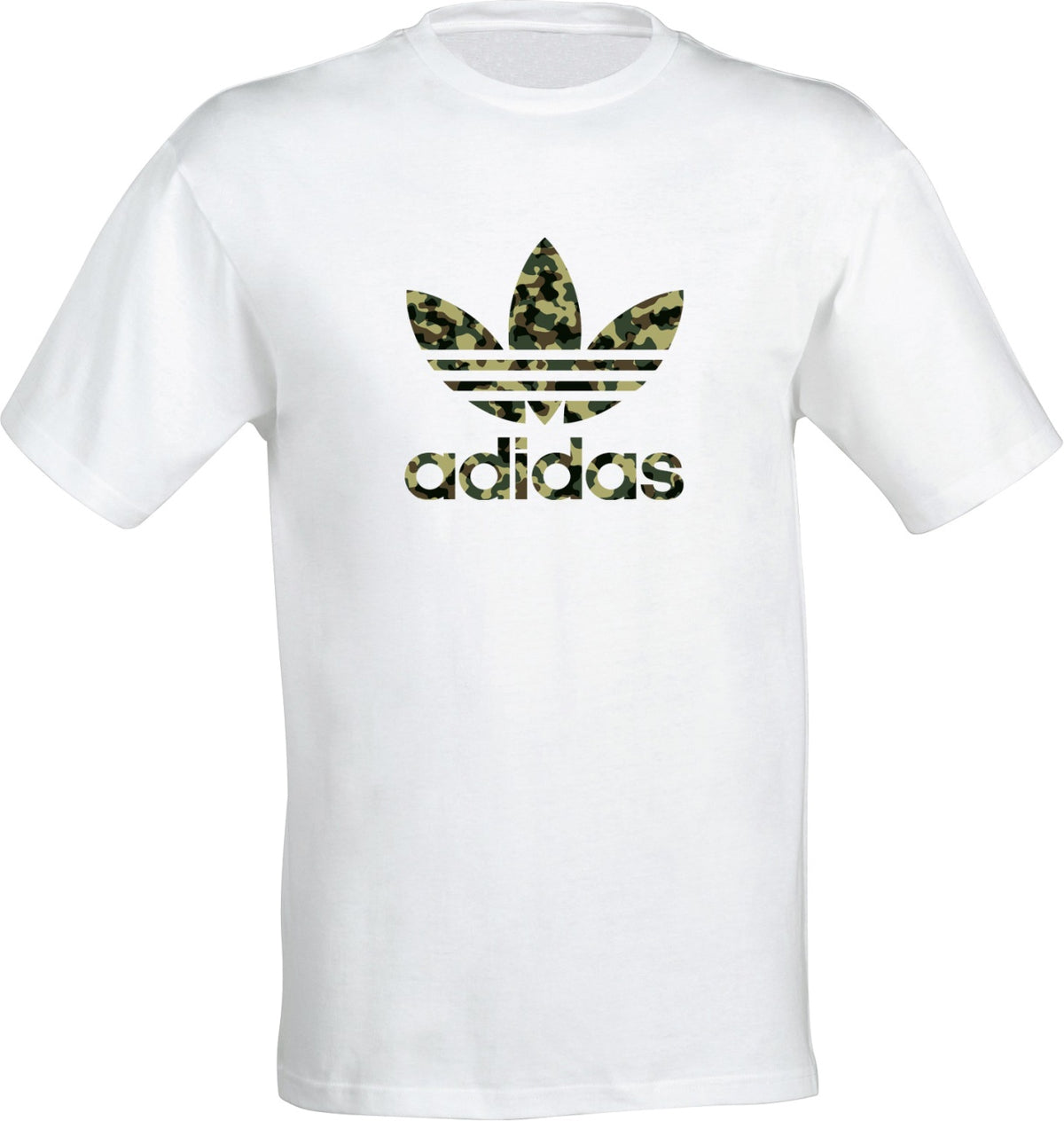 Tricou barbatesc ALB - A Camuflaj
