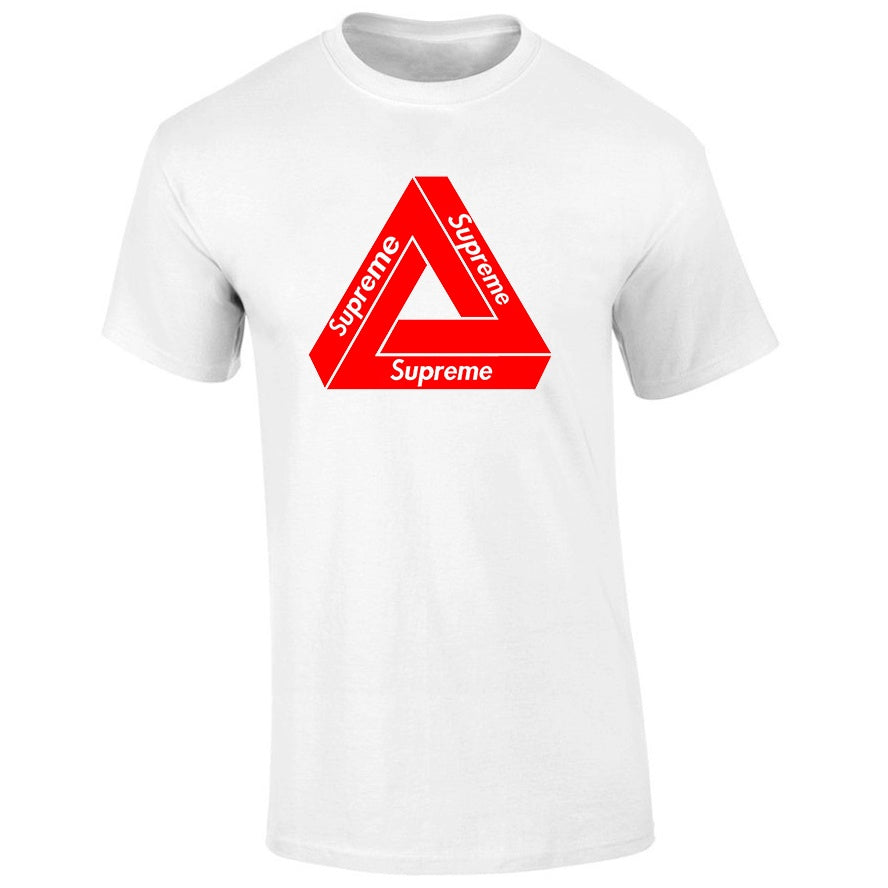 Tricou barbatesc ALB - SP Triangle