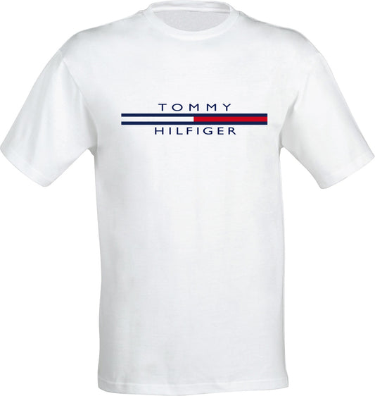 Tricou barbatesc ALB - T Flag