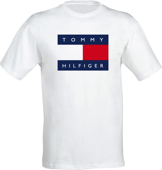 Tricou barbatesc ALB - T H