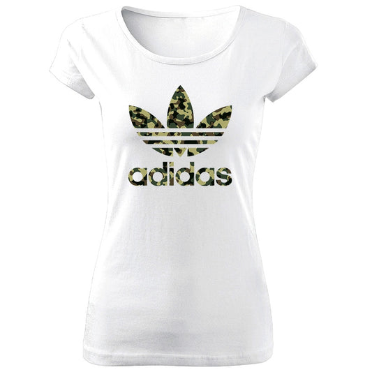 Tricou de Dama ALB A Camo 2 Cod D211