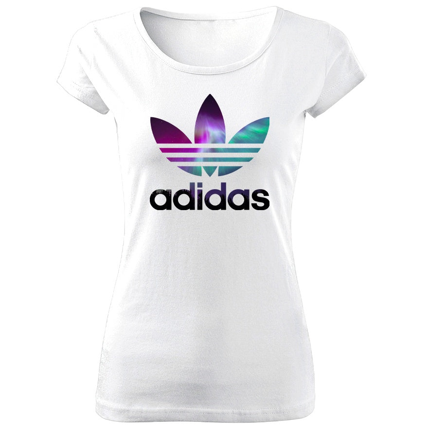 Tricou de Dama ALB - A Galaxy