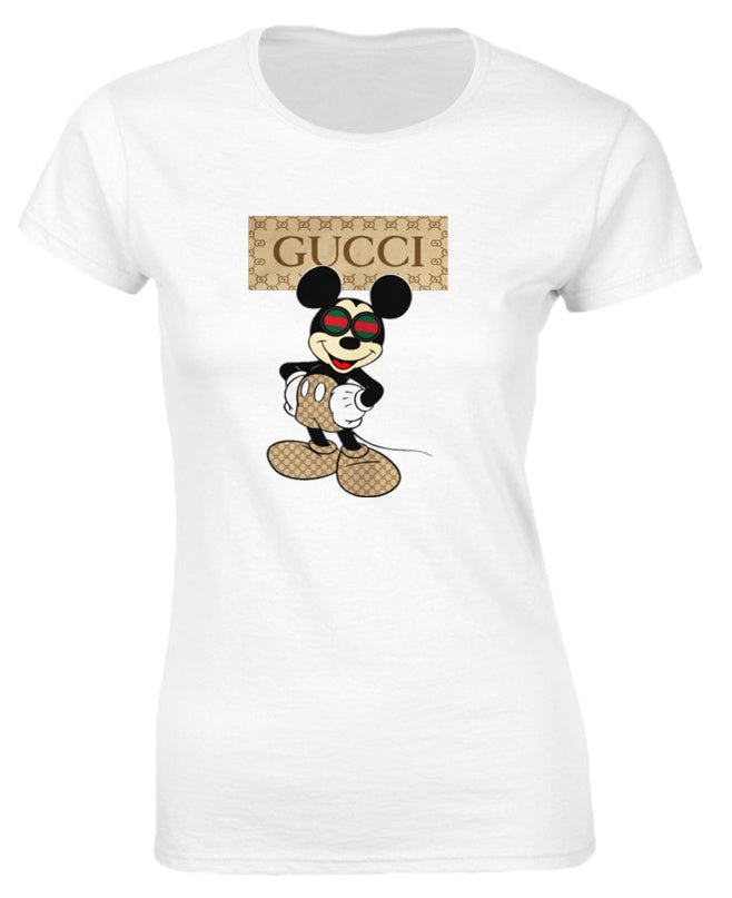 Tricou de dama ALB - GC Brown