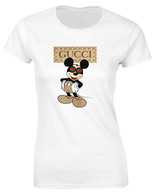 Tricou de dama ALB - GC Brown