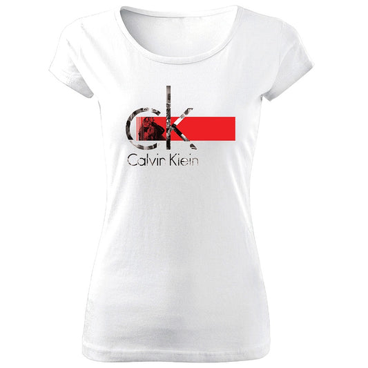 Tricou de Dama ALB KL Red Cod D221