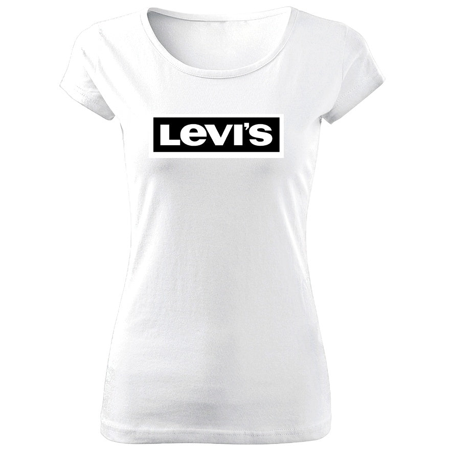 Tricou de Dama ALB LE Negru Cod D205