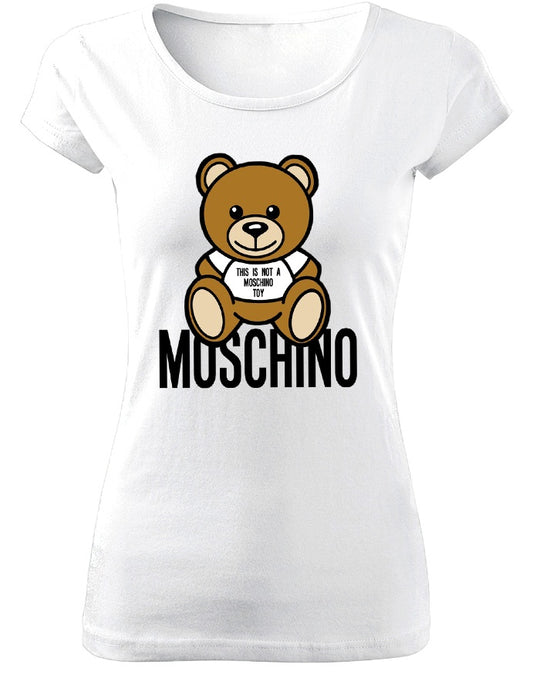 Tricou de dama ALB - MO Bear