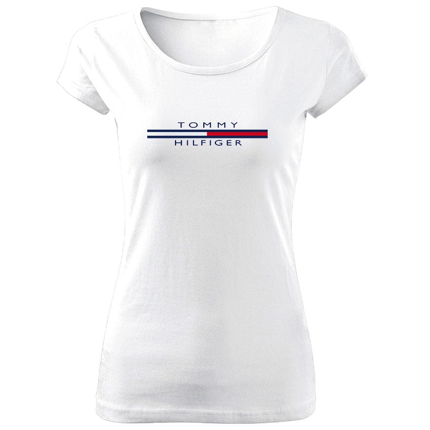 Tricou de Dama ALB - T Flag