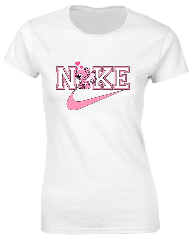 Tricou de dama N Stitch Pink