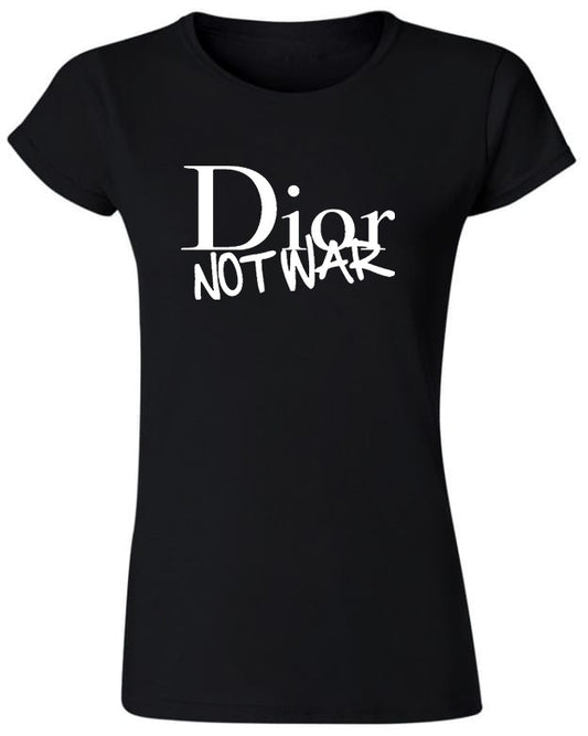 Tricou de dama NEGRU - D Not War