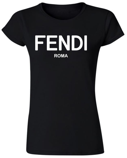 Tricou de dama NEGRU - F Rome