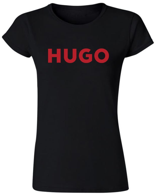 Tricou de dama NEGRU - Hgo Rosu