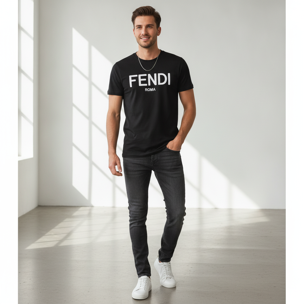 Tricou Negru - FND Roma