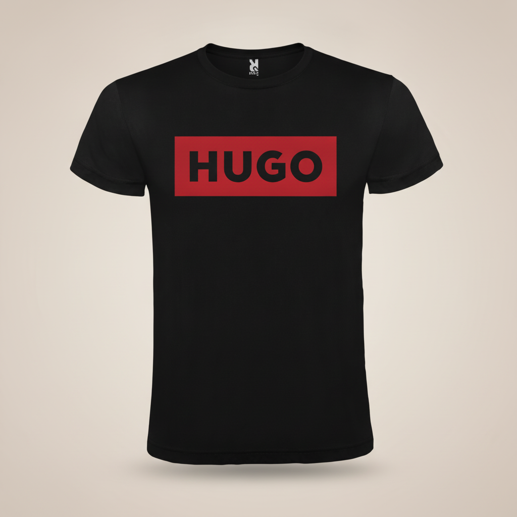 Tricou Negru - HG Rosu
