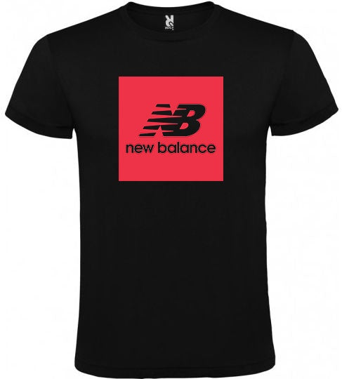 Tricou Negru - NB Rosu