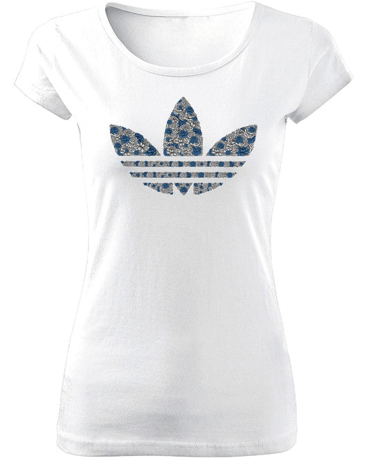 Tricou sport de dama A Blue Flowers COD D016